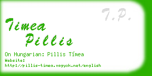 timea pillis business card