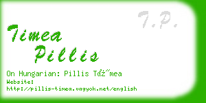 timea pillis business card